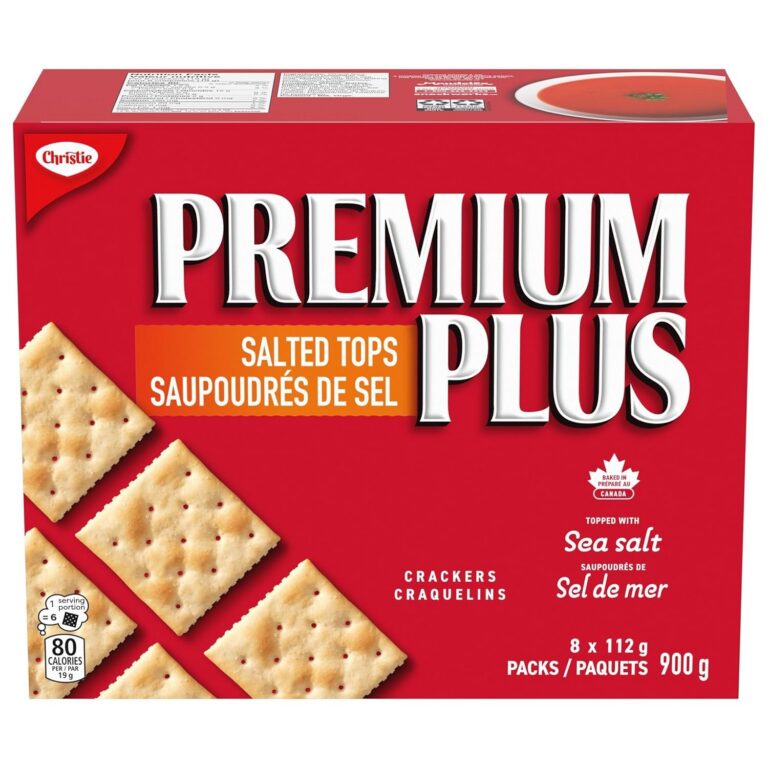 Premium Plus Salted Crackers, 900G, Baked in Canada