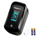 Pulse Oximeter, Oxygen Meter Finger Monitor with Alarm & PI, Finger Pulse Oximeter for SpO2 Blood Oxygen Saturation & Heart Rate, Portable O2 Monitor for Adults & Kids,...