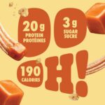 Pure Protein Bars - Nutritious, Gluten Free bar, made with Whey protein blend - low sugar, protein snack. Deliciously satisfying. Made in Canada, Caramel Churro (Pack of 6)