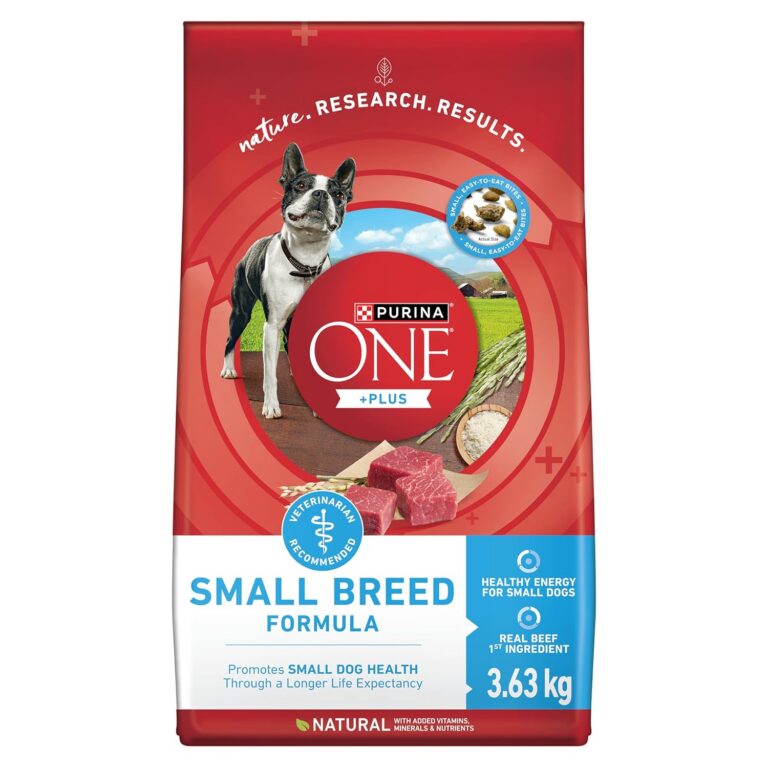 Purina ONE +Plus Small Breed Dry Dog Food with Beef - 3.63 kg Bag