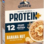 Quaker Protein+ Banana Nut Instant Oatmeal, 366g
