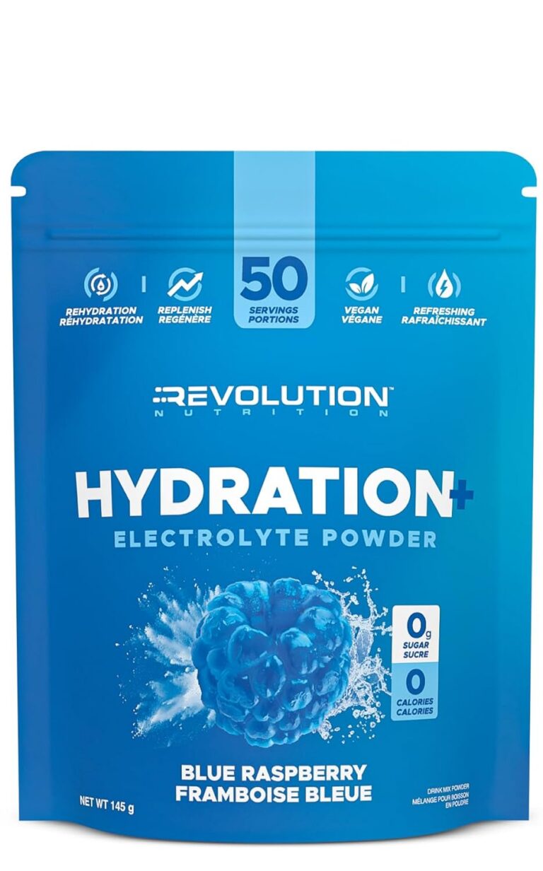 Revolution Nutrition, Hydration + Electrolyte Powder, Zero Sugar, Zero Calories, Vegan Formula, Instant Rehydration & Electrolyte Restoration, Clean Hydration & Recovery Support...