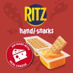RITZ, Handi Snacks, Pack of 10, Individually Wrapped, School, Lunch, Crackers and Dip Made With Real Cheese, 27 g