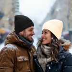 Saitn Lined Knit Beanies for Women Men, Warm Winter Hat Silk Lined Beanie,Soft Cuffed Toque for Ski Outdoor Sports