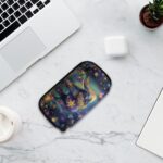 Salabomia Boho Elephant USB Holder Flash Drive Case Portable Electronic Accessories Organizer for USB Flash Drive USB Case Organizer, Purple