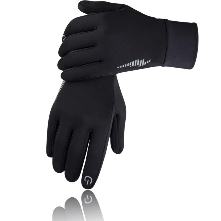 SIMARI Winter Gloves for Men Women Running Cycling, Touch Screen & Non-Slip, Warm & Windproof, for Driving Camping Hiking
