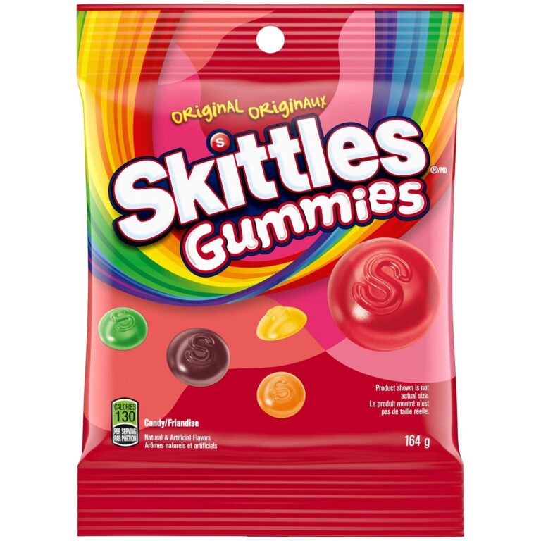 Skittles Original Gummies, Gummy Candy, TAKE Home Size, 164g