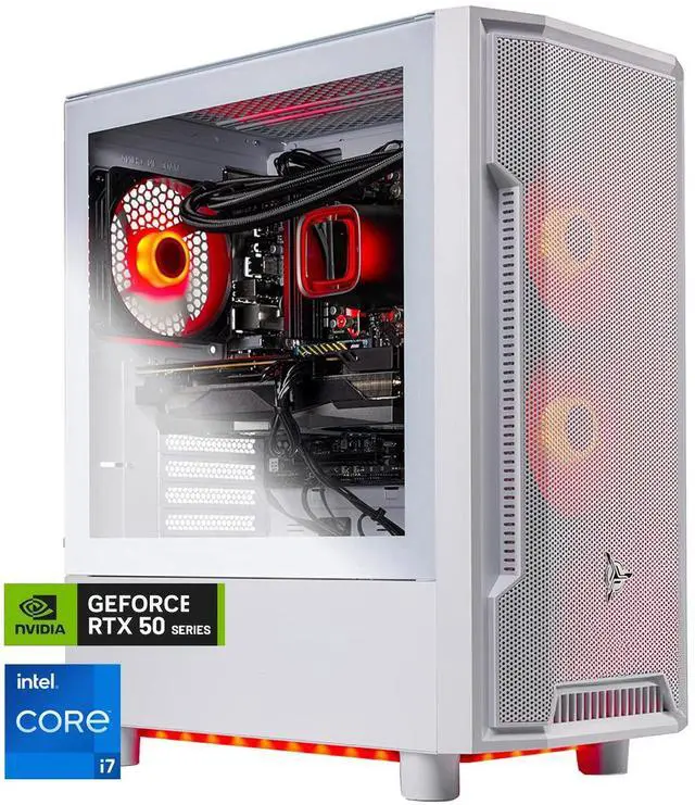Skytech Archangel Gaming PC Desktop, Intel i7 12700F 2.1 GHz (4.9GHz Turbo), NVIDIA RTX 5060 8GB, 1TB NVMe SSD, 32GB DDR5 RAM 5200 RGB, 650W GOLD PSU,