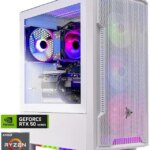 Skytech Archangel Gaming PC Desktop, Ryzen 7 5700 3.7 GHz (4.6GHz Turbo), NVIDIA RTX 5060 8GB, 1TB NVMe SSD, 32GB DDR4 RAM 3200, 650W GOLD PSU, Wi-Fi,