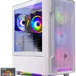 Skytech Gaming Archangel Gaming PC, AMD Ryzen 5 5600GT 3.6GHz, 1TB NVMe SSD, 32GB DDR4 RAM 3200, 650W GOLD PSU, Wi-Fi, Win 11, Desktop