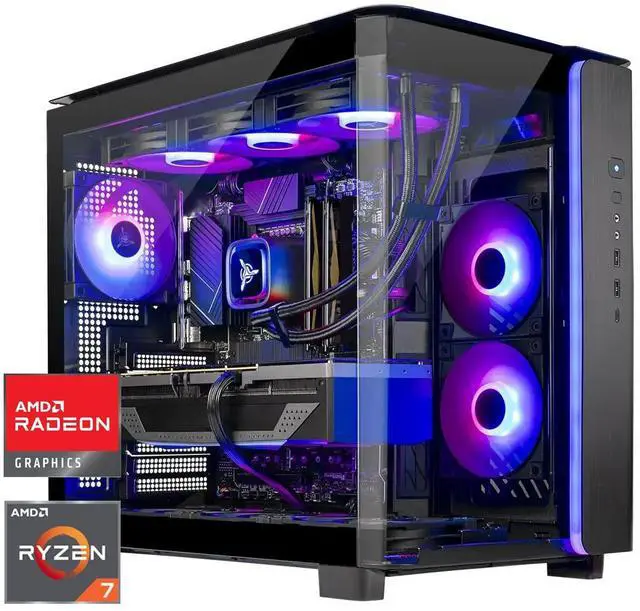 Skytech Gaming King 95 Gaming PC, AMD Ryzen 7 7800X3D 4.2GHz, AMD RX 9070XT 16GB VRAM, 1TB Gen4 NVMe SSD, 32GB DDR5 RAM 5600, 850W GOLD ATX 3 PSU, 360