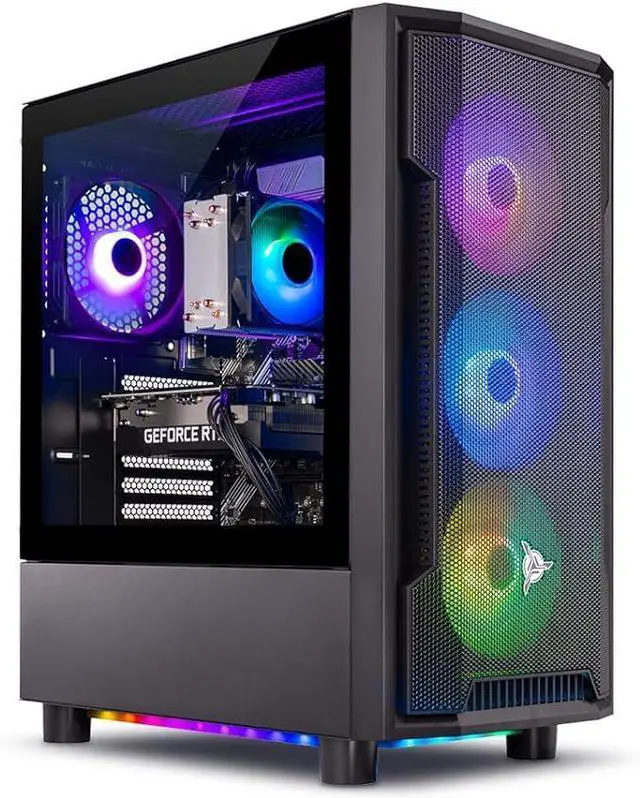 Skytech Gaming Shadow Gaming PC, AMD Ryzen 7 5700 3.7GHz, NVIDIA RTX 5060, 1TB NVMe SSD, 32GB DDR4 RAM 3200, 650W GOLD PSU, Wi-Fi, Win 11, Desktop