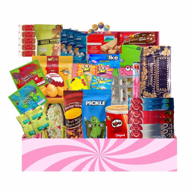 Snack Care Package – 45-Piece Variety Pack for Kids & Adults | Chips, Candy, Cookies, Noodles, Pickles, Peanuts, Popcorn, Rice Krispies & More | Gift Snack Box Basket | Lecsa...