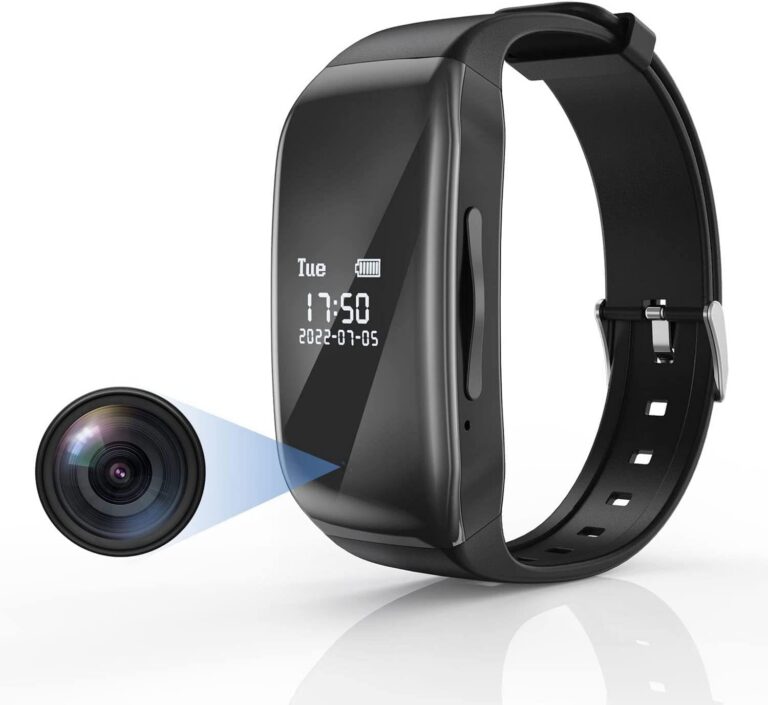 Spy Camera Hidden Camera Watch 32GB Portable Small Nanny Cam Small Security Hidden Camera Body Pet HD 1080P Camera for Home Outdoor Office, Mini Spy Cam for Security Indoor