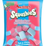 Squashies, Soft & Chewy Marshmallow Candy, Bubble Gum Flavour, 160 Grams (1 Bag)