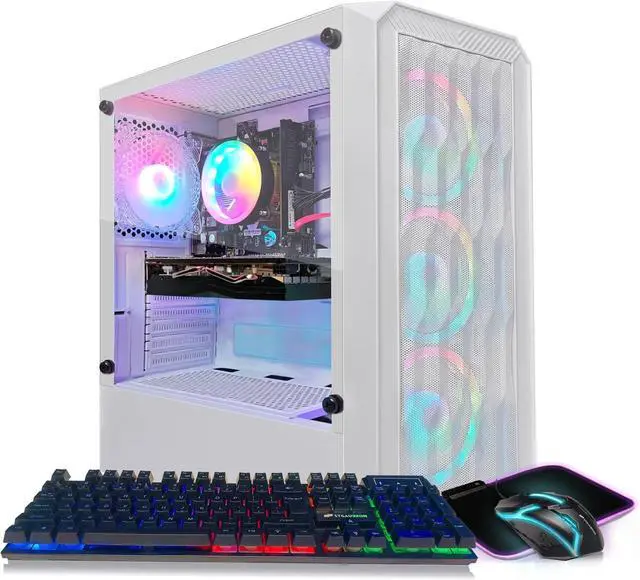 STGAubron Gaming Desktop PC, Radeon RX 580 8G GDDR5, Intel Core i5-9400F up to 4.1GHz, 16G DDR4 Memory, 1T SSD, 600M WiFi, BT 5.0, RGB Fan x 4, RGB