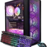 STGAubron Gaming Desktop PC, Radeon RX 580 8G Graphics, Intel Core i7 up to 3.9Ghz, 16G RAM, 1T SSD, 600M WiFi, BT 5.0, RGB Fan x6, Windows 11 Home