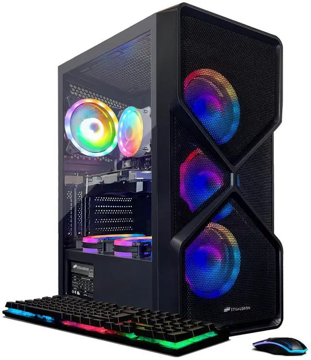 STGAubron Gaming PC Computer Desktop, GeForce RTX 2060 Super 8G Graphics, Intel Core I7 8th Gen up to 4.1GHz, 16G DDR4 RAM, 1TB SSD, WiFi 6 & BT 5.2,