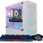 STGAubron Gaming PC Desktop, Radeon RX 580 16G Graphics, AMD Ryzen 5 2600 up to 3.9GHz, 16G DDR4 RAM, 512G SSD, WIN11H