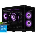 STORMCRAFT Gaming PC SIRIUS Intel Core i5-14400F NVIDIA GeForce RTX 5060 – AI Powered 16GB 3200MHz RGB 1TB NVMe SSD 650W PSU Windows 11 Home -