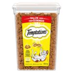 TEMPTATIONS Cat Treats, Tasty Chicken Flavour, 454g Tub