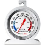 ThermoPro Oven Thermometer, 50-300°C/100-600°F Food Thermometer for Inside Oven with Upgraded 431 Stainless Steel, Pizza Oven Temperature Gauge for Baking Grilling Cooking...