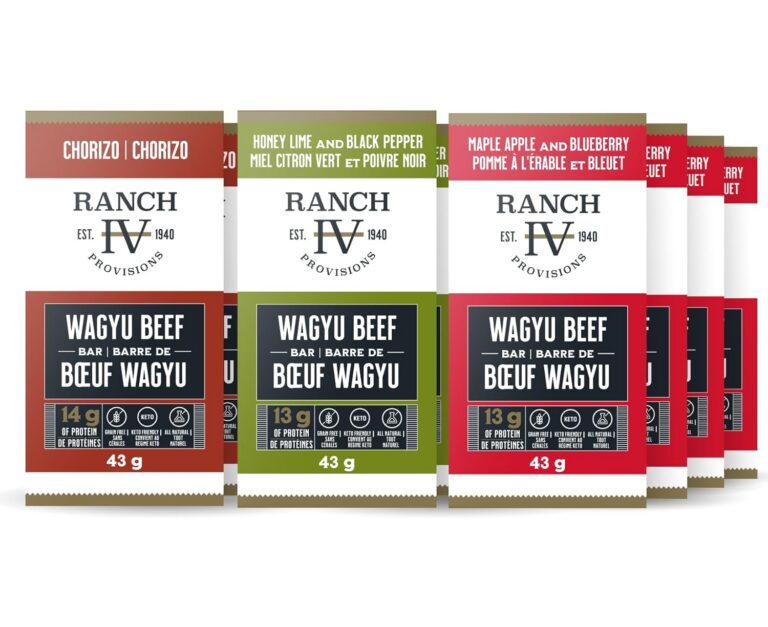 Thrive Provisions Wagyu Beef Bar - Variety Pack - High In Protein, Tender Texture, Sustainably Sourced, Soy Free, Non GMO, Keto Friendly, Nothing Artificial 43g (Pack of 12)