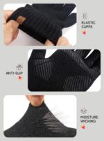 TRENDOUX Merino Wool Winter Gloves Men Women, Warm Touch Screen Gloves Fleece Thin Knit Touchscreen for Texting