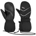 Unigear Kids Mittens Waterproof Winter Snow Ski Mittens with String for Boys Girls
