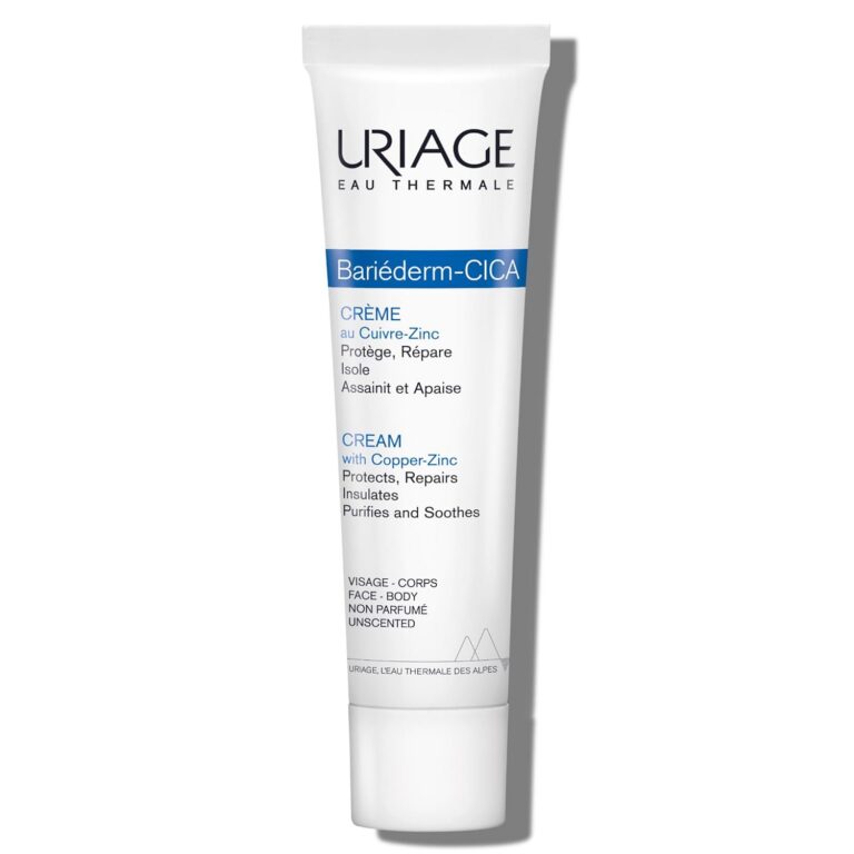 Uriage Bariéderm-CICA Repair Cream With Copper-Zinc - Multi-Purpose Cream For Marks, Weakened & Irritated Skin - Face & Body Moisturizer For The Whole Family