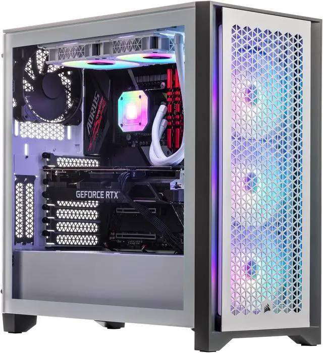 Velztorm Argentux Custom Built Gaming Desktop PC (Intel i7-11700K, GeForce RTX 5060, 32GB DDR4, 2TB PCIe SSD, RGB Fans, 240mm AIO, 750W PSU, Bluetooth
