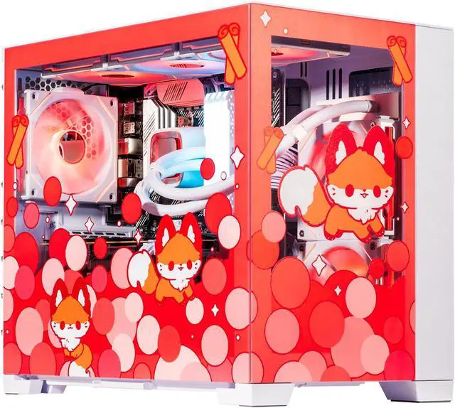 Velztorm Cinnamon Fox Custom Built Gaming Desktop PC (AMD Ryzen 7 5700X, GeForce RTX 5080, 32GB DDR4, 2TB PCIe SSD, RGB Fans, 240mm AIO, 850W PSU,