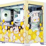 Velztorm Fruity Bunny Custom Built Gaming Desktop PC (AMD Ryzen 7 5700X, GeForce RTX 5060, 16GB DDR4, 1TB PCIe SSD + 2TB HDD, RGB Fans, 240mm AIO,