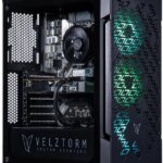 Velztorm Fultix Custom Built Gaming Desktop PC (AMD Ryzen 5-5500, AMD Radeon RX 9060 XT, 32GB DDR4, 1TB PCIe SSD, 750W PSU, WiFi 4, Bluetooth 4.2,