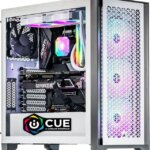 Velztorm iCUE Certified Argentux Custom Built Gaming Desktop PC (Intel i7-11700K, GeForce RTX 5070, 32GB DDR4, 2TB PCIe SSD, RGB Fans, 240mm AIO, 750W