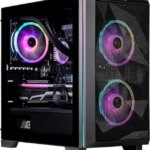 Velztorm Mini Pilum Custom Built Gaming Desktop PC (AMD Ryzen 7 5700X, Radeon RX 9070 XT, 32GB DDR4, 2TB PCIe SSD, 120mm AIO, 750W PSU, WiFi 4, RJ-45,