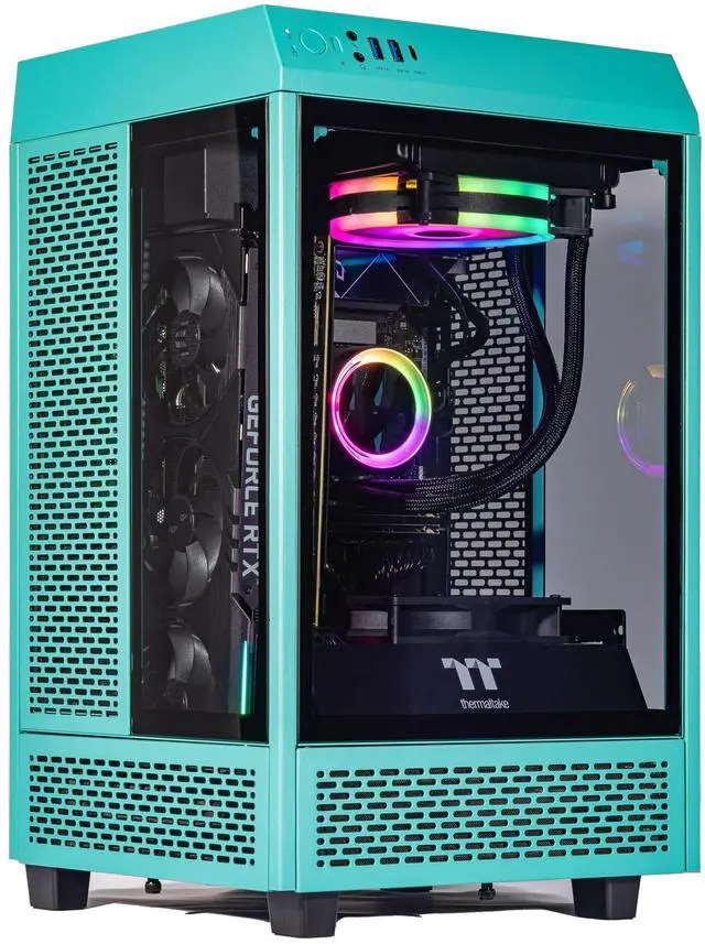 Velztorm Vertix Gaming Desktop PC (AMD Ryzen 7 5800X, AMD Radeon RX 9060 XT, 64GB DDR4, 2TB PCIe SSD + 2TB HDD, 120mm AIO, 750W PSU, Bluetooth 5.2,