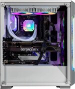Velztorm White Ferrux CTO Gaming Desktop Liquid-Cooled (AMD Ryzen 9-5900X 12-Core, GeForce GTX 1050 Ti 4GB, 16GB DDR4, 1TB m.2 SATA SSD, RGB Fans,