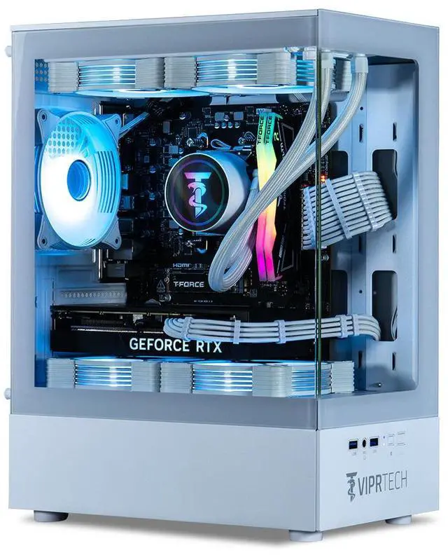 ViprTech Reaper 1.0 Gaming PC - AMD Ryzen 7 8700F (5.0Ghz Turbo), RTX 5060 Ti 8GB, 16GB DDR5, 1TB SSD, VR-Ready, Streaming, RGB, Windows 11, Gaming