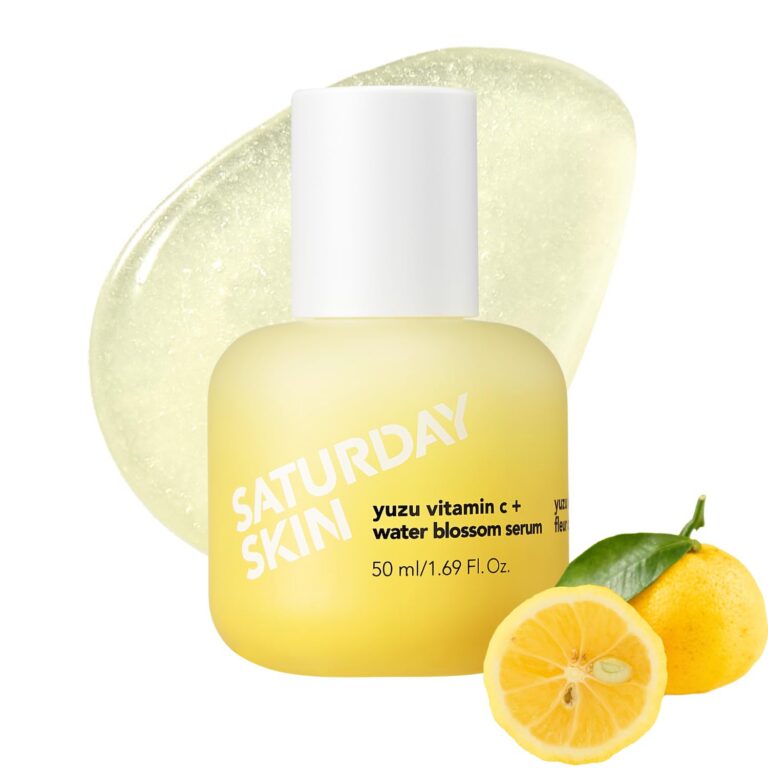 Vitamin C Serum For Face From Yuzu - Brightening Formula With Hyaluronic Acid 7 Peptide Mix And Niacinamide, Deeply Hydrate, Improve Uneven Skin Texture, Vegan, Korean Skin Care...