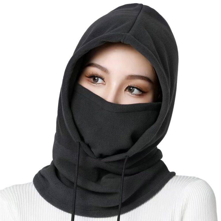 Winter Balaclava for Men Women, Thermal Windproof Ski Mask Helmet Compatible, Cold Weather Hood for Outdoor Sports