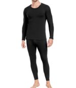 wirarpa Men's Cotton Long Johns Thermal Underwear Base Layer Set Lightweight Long Underwear Top & Bottom