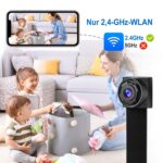 Wireless WI-FI Camera,1080P Cameras with Motion Detection Alarm HD Smart App 2.4Ghz Wide Angle for Drones,Office Meeting