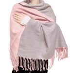 Woogwin Winter Cashmere Scarf Wool Pashmina Shawls for Women Long Warm Thick Reversible Scarves
