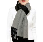 Woogwin Winter Cashmere Scarf Wool Pashmina Shawls for Women Long Warm Thick Reversible Scarves