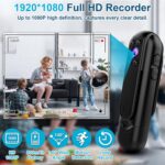 WOTCHA Body Camera with 32GB Card, HD 1080P Mini Body Cam with Motion Detection, IR Night Vision, Wearable Small Portable Pocket Camera for Outdoor Sports/Travel/Security/Law...