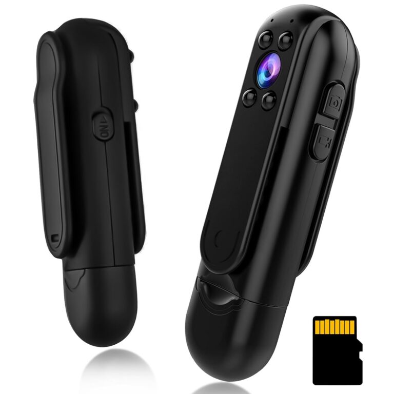 WOTCHA Body Camera with 32GB Card, HD 1080P Mini Body Cam with Motion Detection, IR Night Vision, Wearable Small Portable Pocket Camera for Outdoor Sports/Travel/Security/Law...