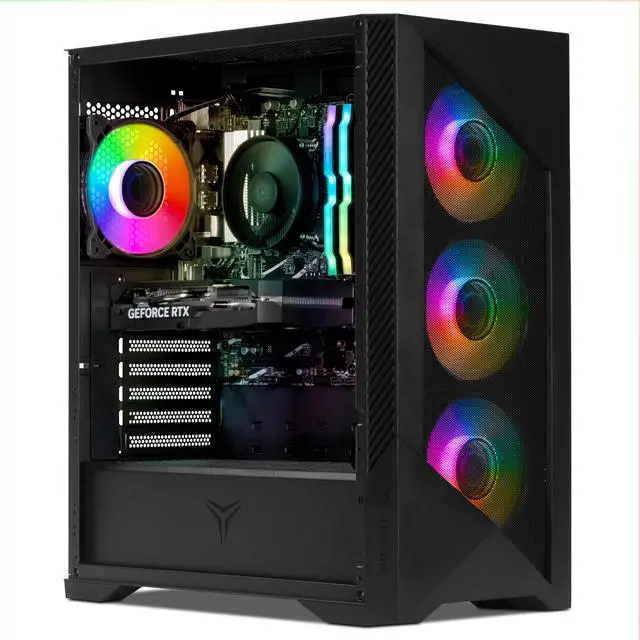 Yeyian Gaming Desktop PC Edge YPA-ED84F0C-56T1N AMD Ryzen 5 8400F 32GB DDR5 1TB SSD GeForce RTX 5060 Ti Windows 11 Home